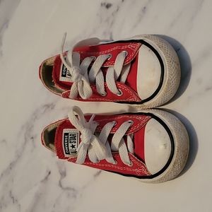 Converse All Star Baby Toddler Shoes, Red, size 7